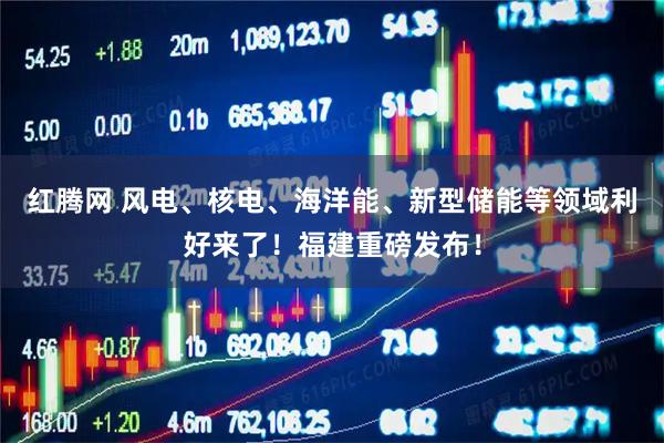 红腾网 风电、核电、海洋能、新型储能等领域利好来了！福建重磅发布！