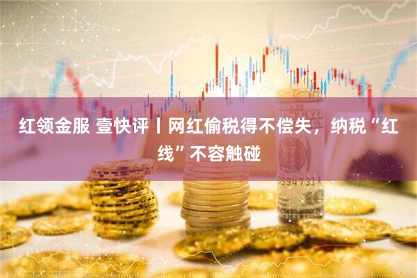 红领金服 壹快评丨网红偷税得不偿失，纳税“红线”不容触碰